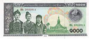 1000 Kip Laos 2003